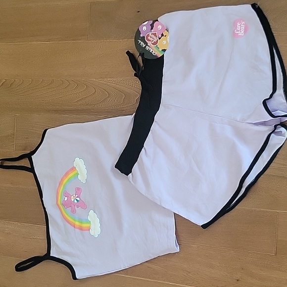 Dolls Kill Tops - NWT Dolls Kill X Care Bears Tank and Shorts Set Purple Size Small